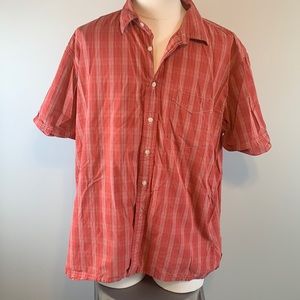80's 2 Ply Cotton Button Up Shirt by Izod Striped